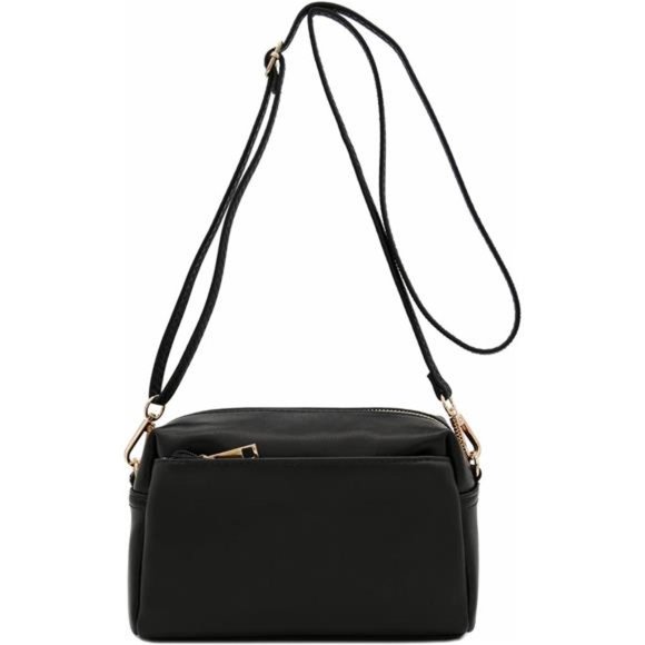 Triple Zip Small Crossbody Bag - Picture 1 of 6